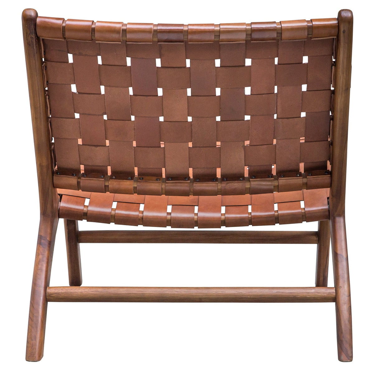 Uttermost Plait Woven Leather Accent Chair - Home Elegance USA