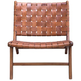 Uttermost Plait Woven Leather Accent Chair - Home Elegance USA