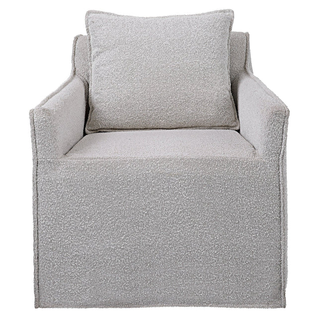 Uttermost Welland Gray Swivel Chair - Home Elegance USA