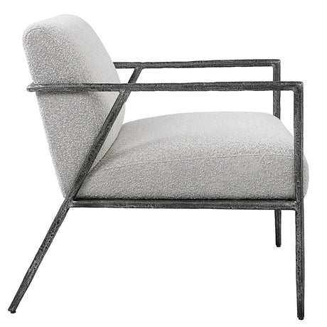 Brisbane Light Gray Accent Chair | Uttermost | Home Elegance USA