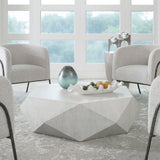 Uttermost Volker White Coffee Table - Home Elegance USA