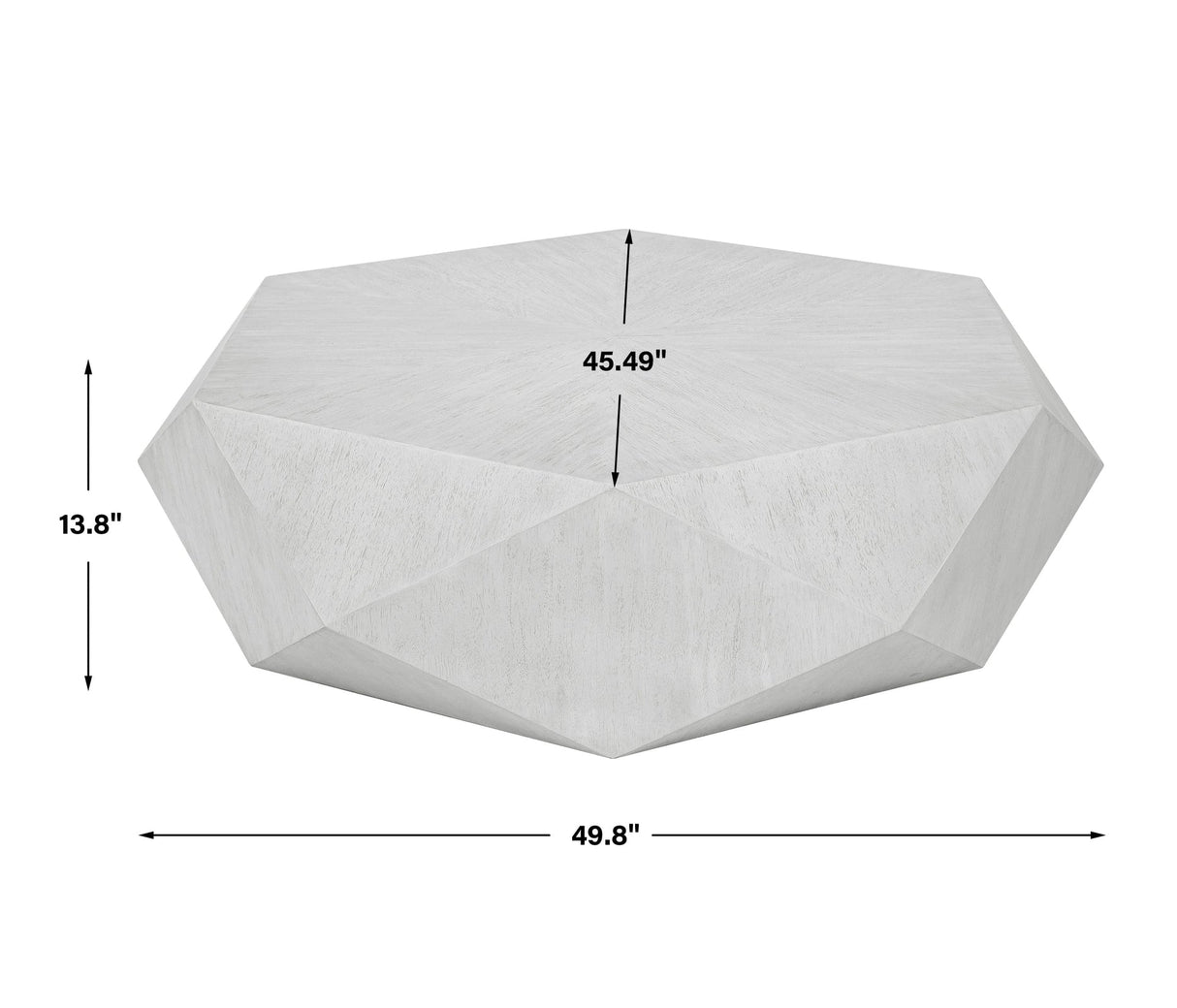 Uttermost Volker White Coffee Table - Home Elegance USA