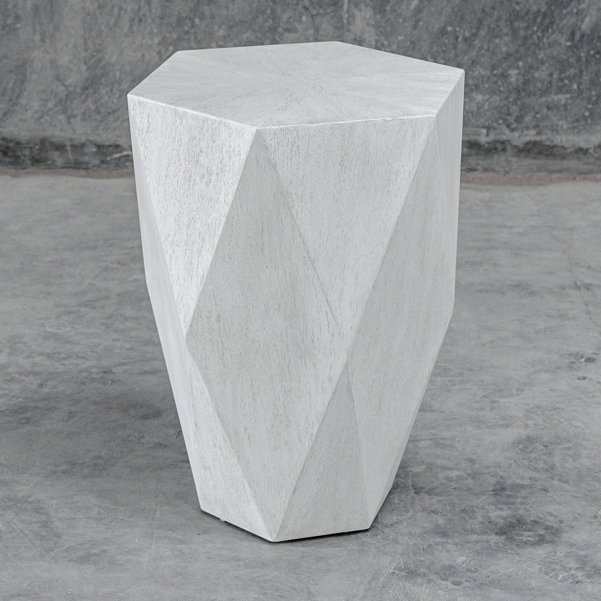 Uttermost Volker White Side Table - Home Elegance USA