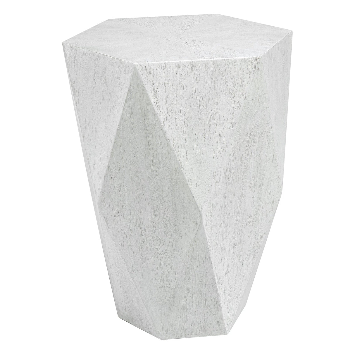 Uttermost Volker White Side Table - Home Elegance USA