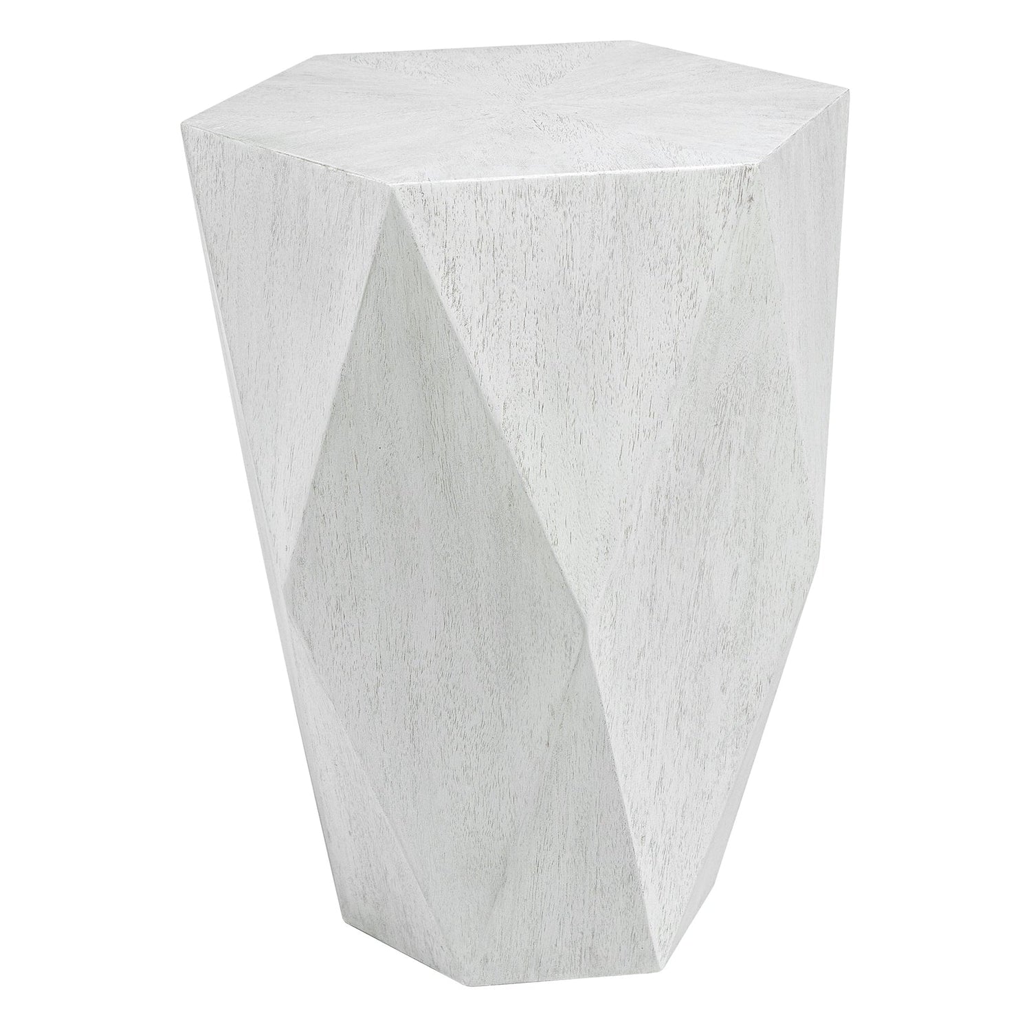 Uttermost Volker White Side Table - Home Elegance USA