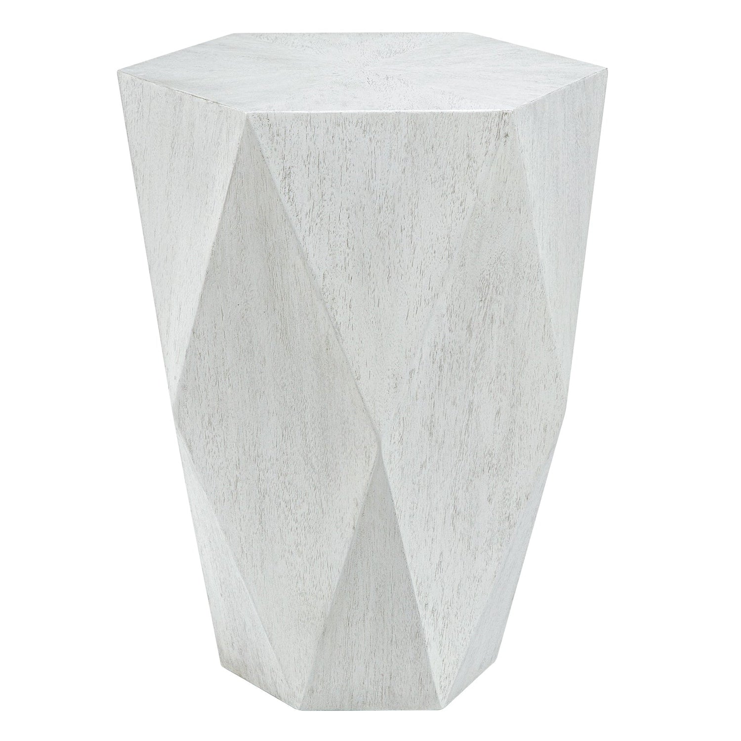 Uttermost Volker White Side Table - Home Elegance USA