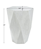 Uttermost Volker White Side Table - Home Elegance USA