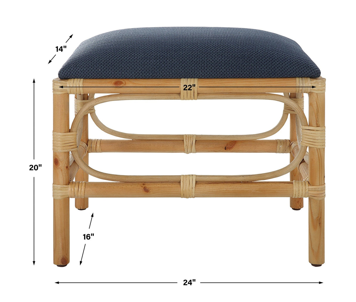 Uttermost Laguna Small Bench - Home Elegance USA