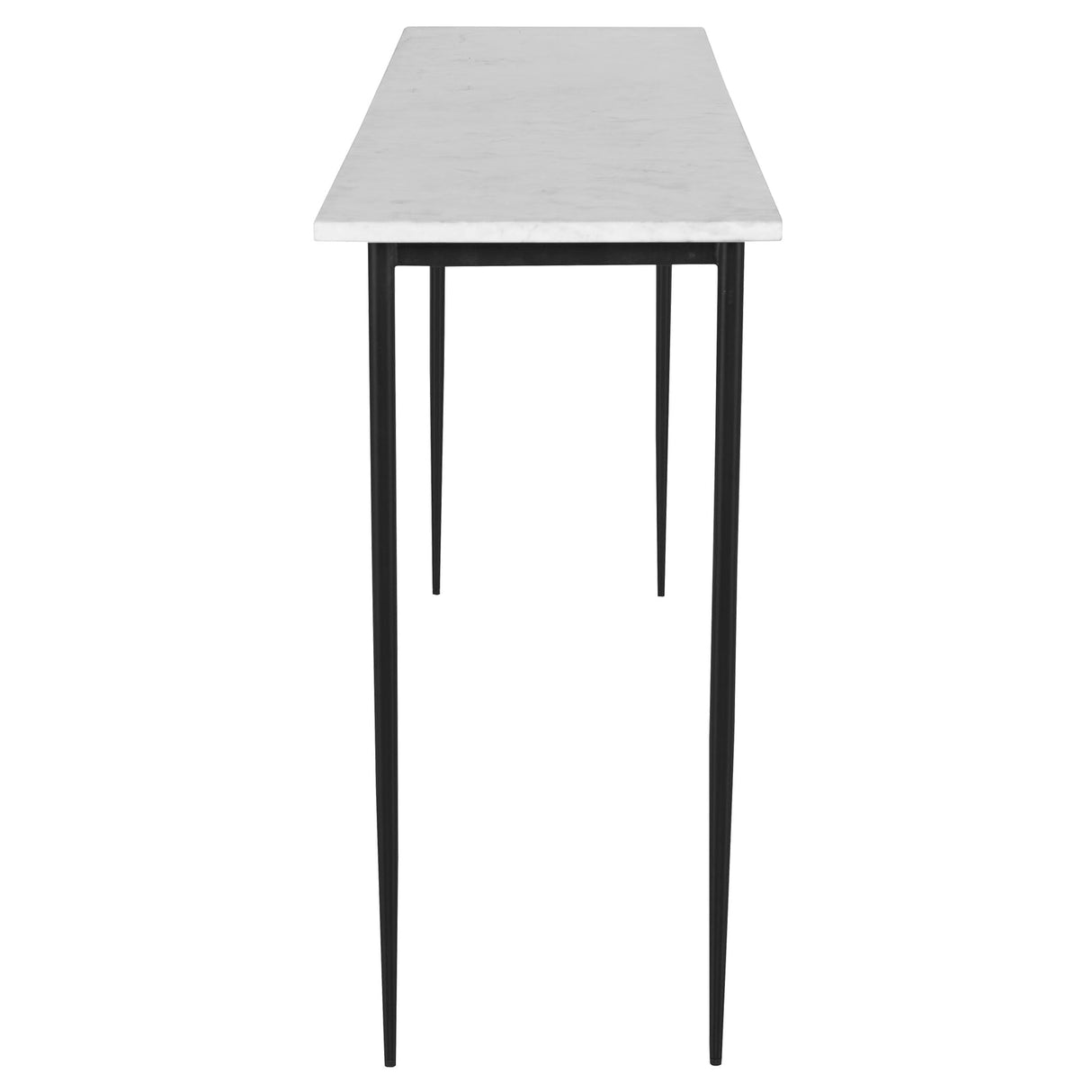 Uttermost Nightfall White Marble Console Table - Home Elegance USA
