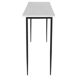 Uttermost Nightfall White Marble Console Table - Home Elegance USA