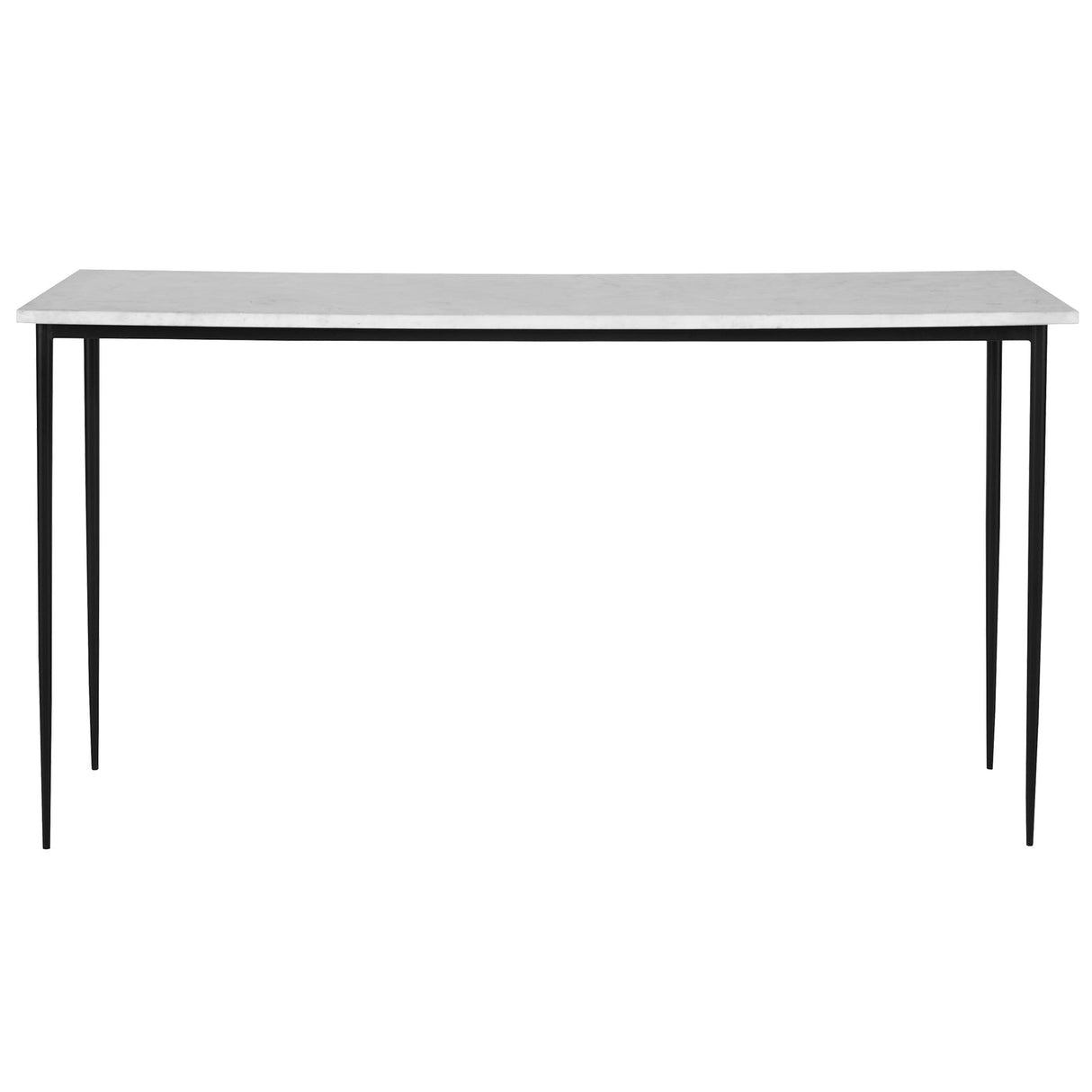 Uttermost Nightfall White Marble Console Table - Home Elegance USA