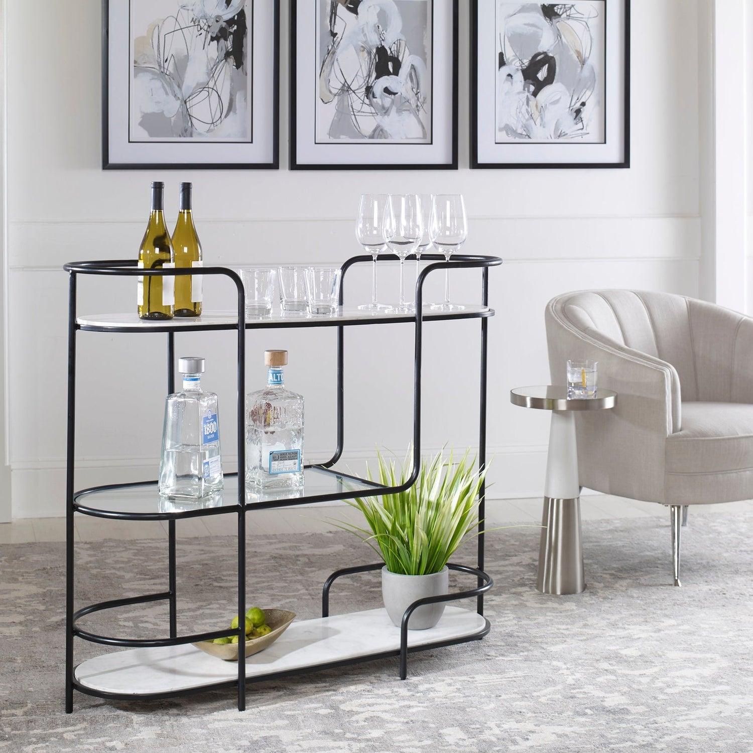 Uttermost Trolley Bar Console - Home Elegance USA