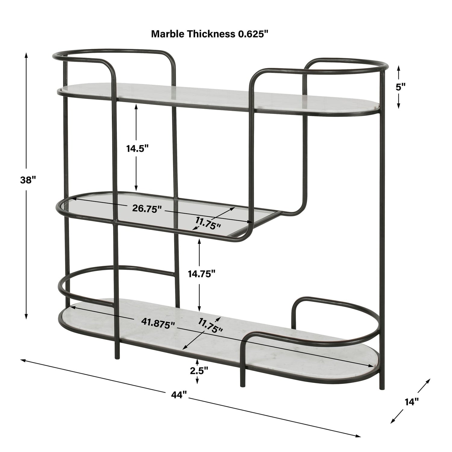 Uttermost Trolley Bar Console - Home Elegance USA