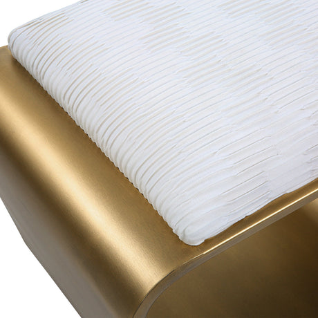 Uttermost Hoop Small Gold Bench - Home Elegance USA