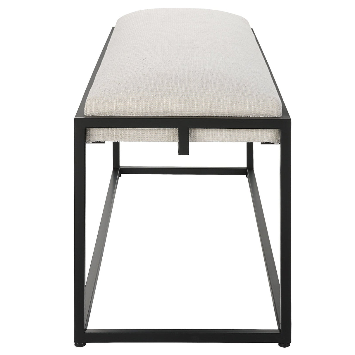 Uttermost Paradox Iron & Fabric Bench - Home Elegance USA