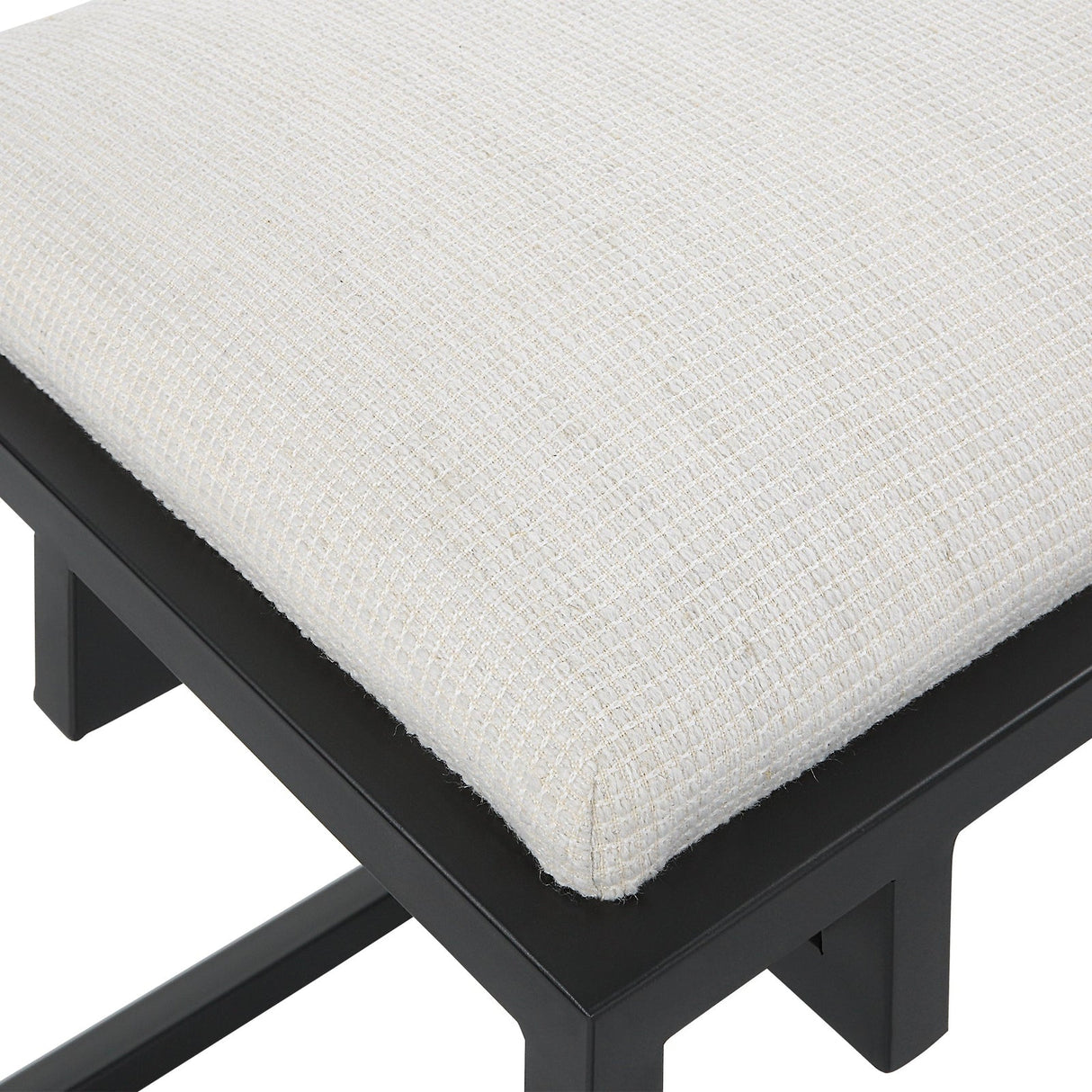 Uttermost Paradox Iron & Fabric Bench - Home Elegance USA