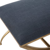 Crossing Small Navy Bench | Uttermost | Home Elegance USA