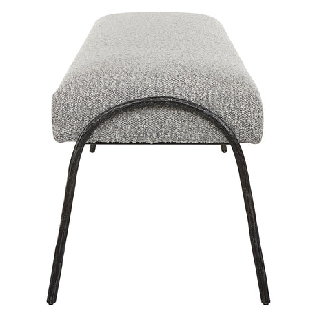 Uttermost Jacobsen Modern Gray Bench - Home Elegance USA