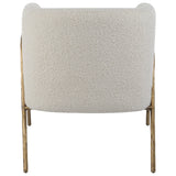 Uttermost Jacobsen Off White Shearling Accent Chair - Home Elegance USA