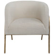 Uttermost Jacobsen Off White Shearling Accent Chair - Home Elegance USA