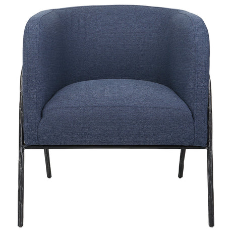 Uttermost Jacobsen Denim Barrel Chair - Home Elegance USA