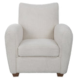 Uttermost Teddy White Shearling Accent Chair - Home Elegance USA