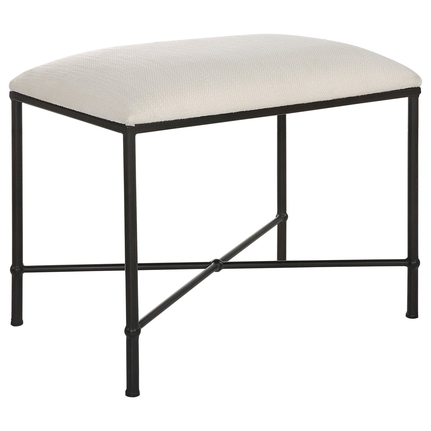 Avenham Small Black Framed Bench | Uttermost | Home Elegance USA
