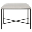 Avenham Small Black Framed Bench | Uttermost | Home Elegance USA