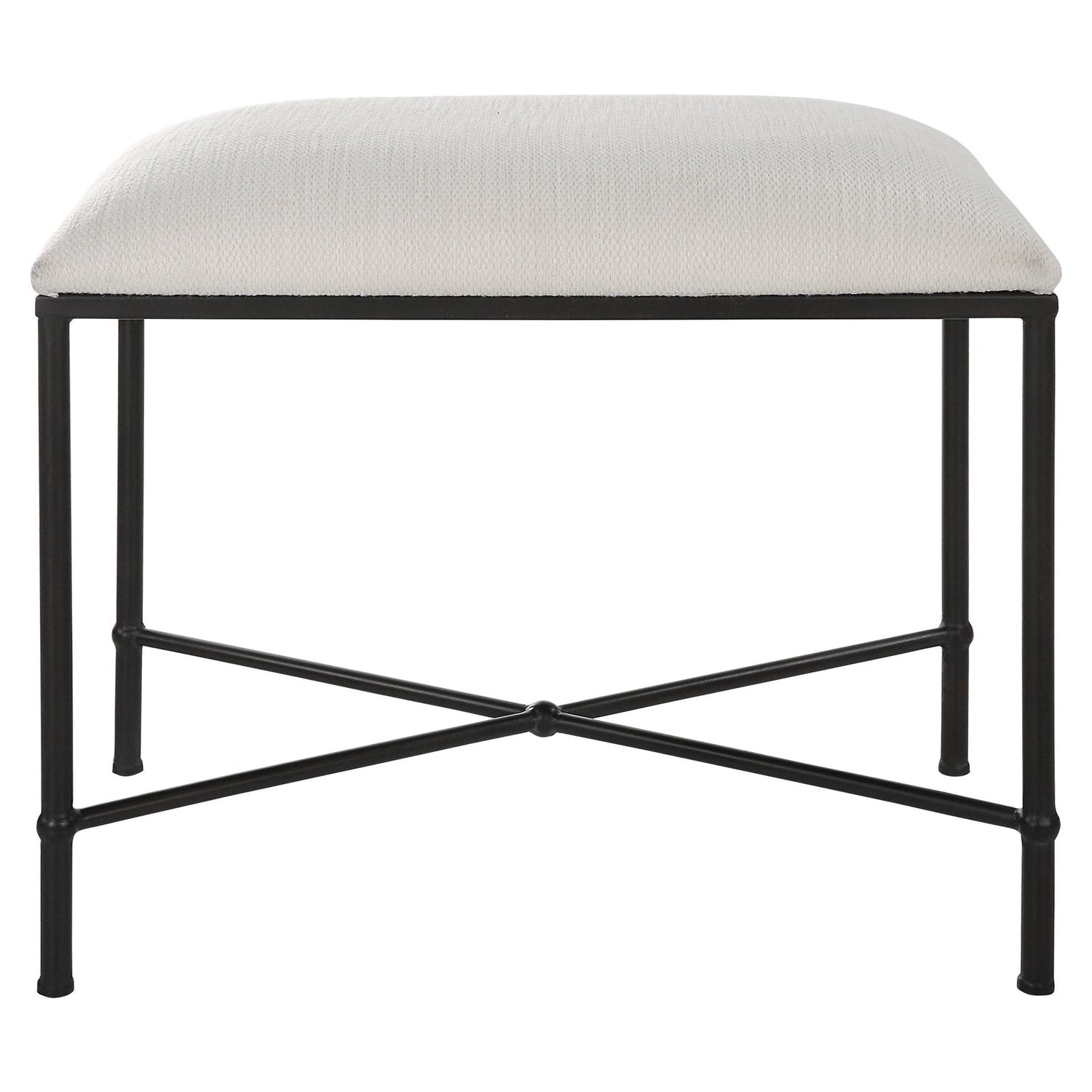 Avenham Small Black Framed Bench | Uttermost | Home Elegance USA