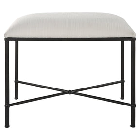 Avenham Small Black Framed Bench | Uttermost | Home Elegance USA