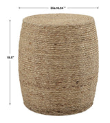 Uttermost Resort Accent Stool - Home Elegance USA