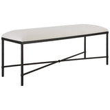 Avenham Black Framed Bench | Uttermost | Home Elegance USA
