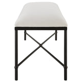 Avenham Black Framed Bench | Uttermost | Home Elegance USA