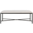 Avenham Black Framed Bench | Uttermost | Home Elegance USA