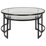 Uttermost Rhea Black Nesting Coffee Tables - Set Of 2 - Home Elegance USA