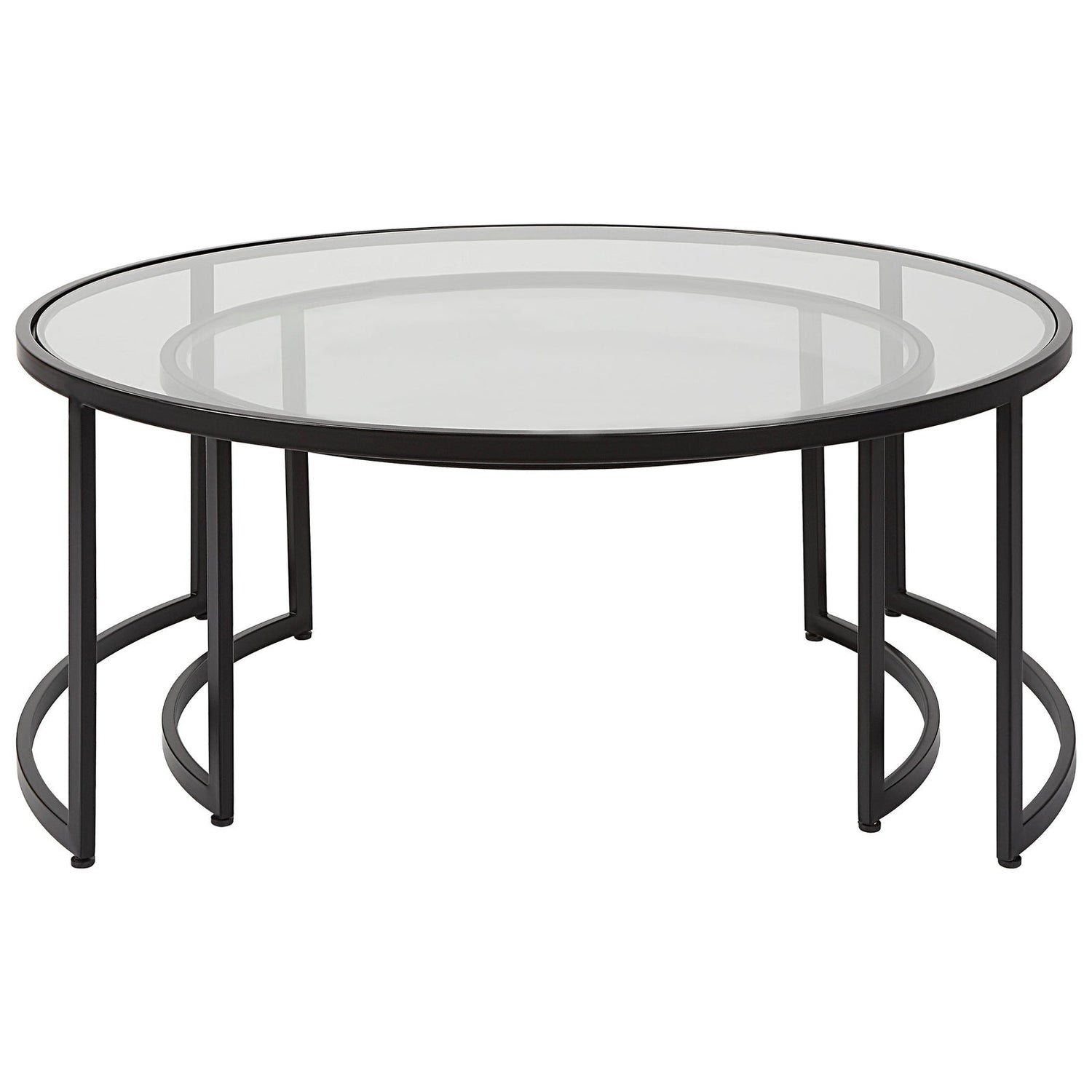 Uttermost Rhea Black Nesting Coffee Tables - Set Of 2 - Home Elegance USA