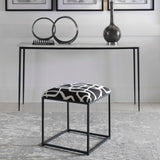 Uttermost Twists And Turns Fabric Accent Stool - Home Elegance USA