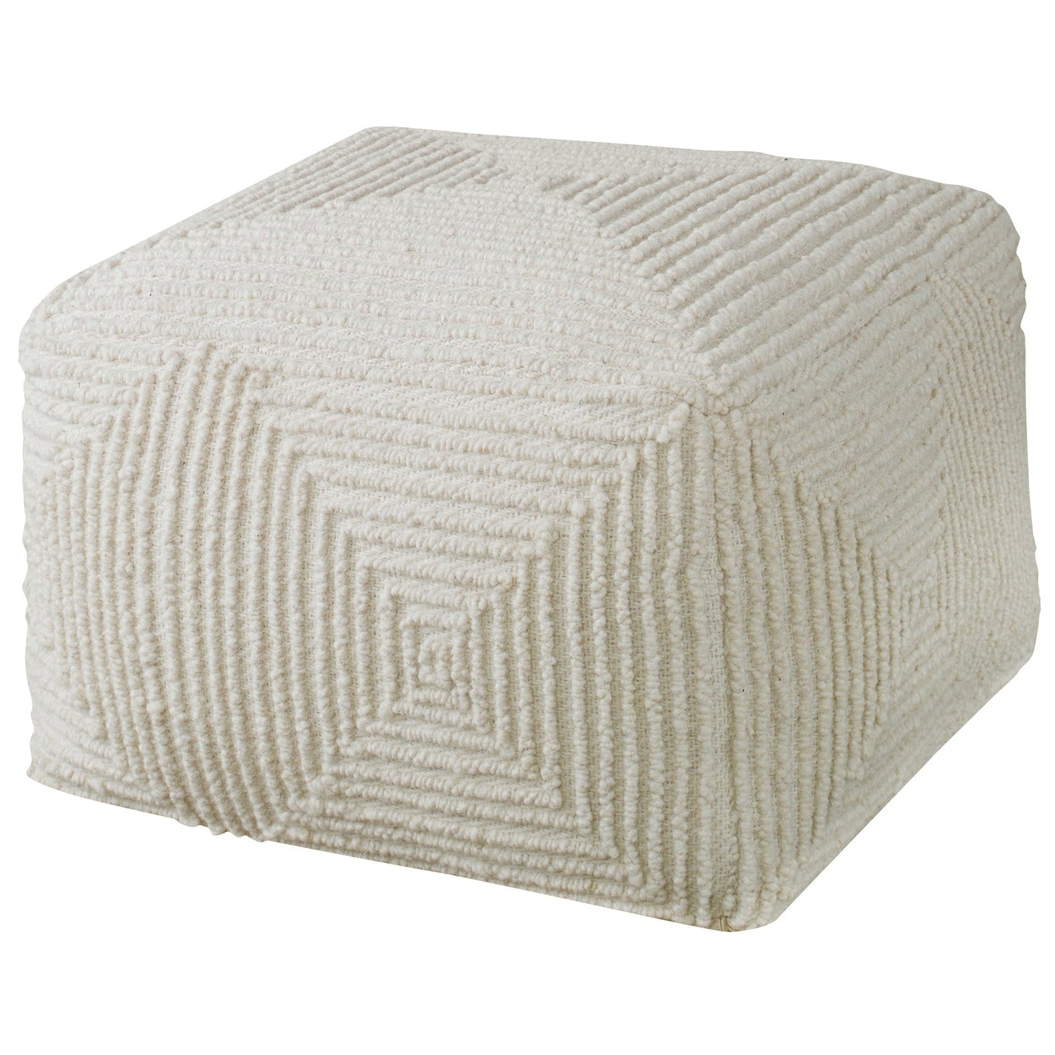 Uttermost Sovanna Geometric Pouf - Home Elegance USA