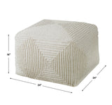 Uttermost Sovanna Geometric Pouf - Home Elegance USA