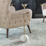 Uttermost Gimlet White Drink Table - Home Elegance USA