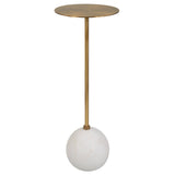 Uttermost Gimlet White Drink Table - Home Elegance USA