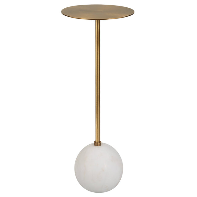 Uttermost Gimlet White Drink Table - Home Elegance USA