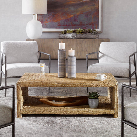 Uttermost Rora Open Coastal Coffee Table - Home Elegance USA