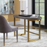 Uttermost Taja Walnut Oval Desk - Home Elegance USA