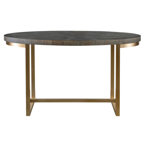 Uttermost Taja Walnut Oval Desk - Home Elegance USA