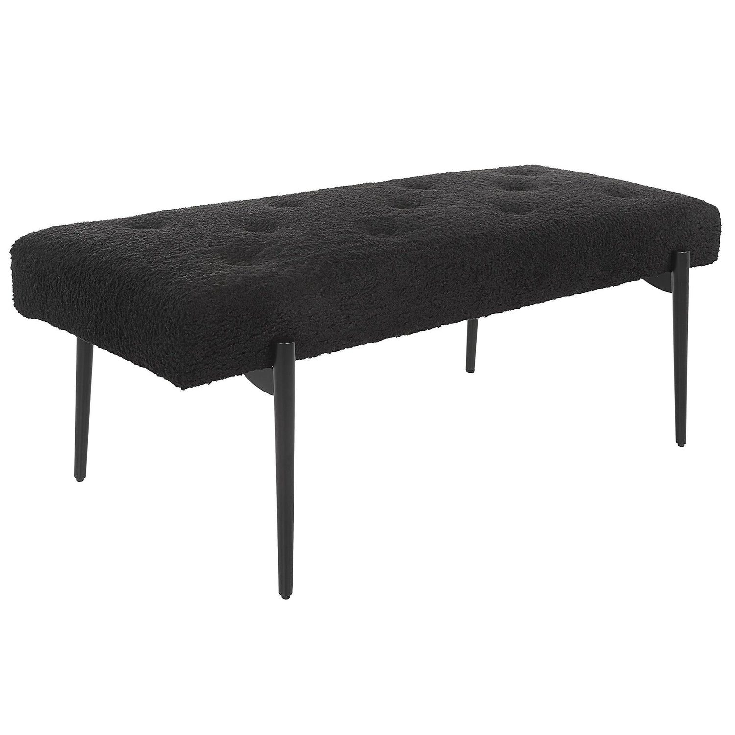Uttermost Olivier Modern Black Bench - Home Elegance USA