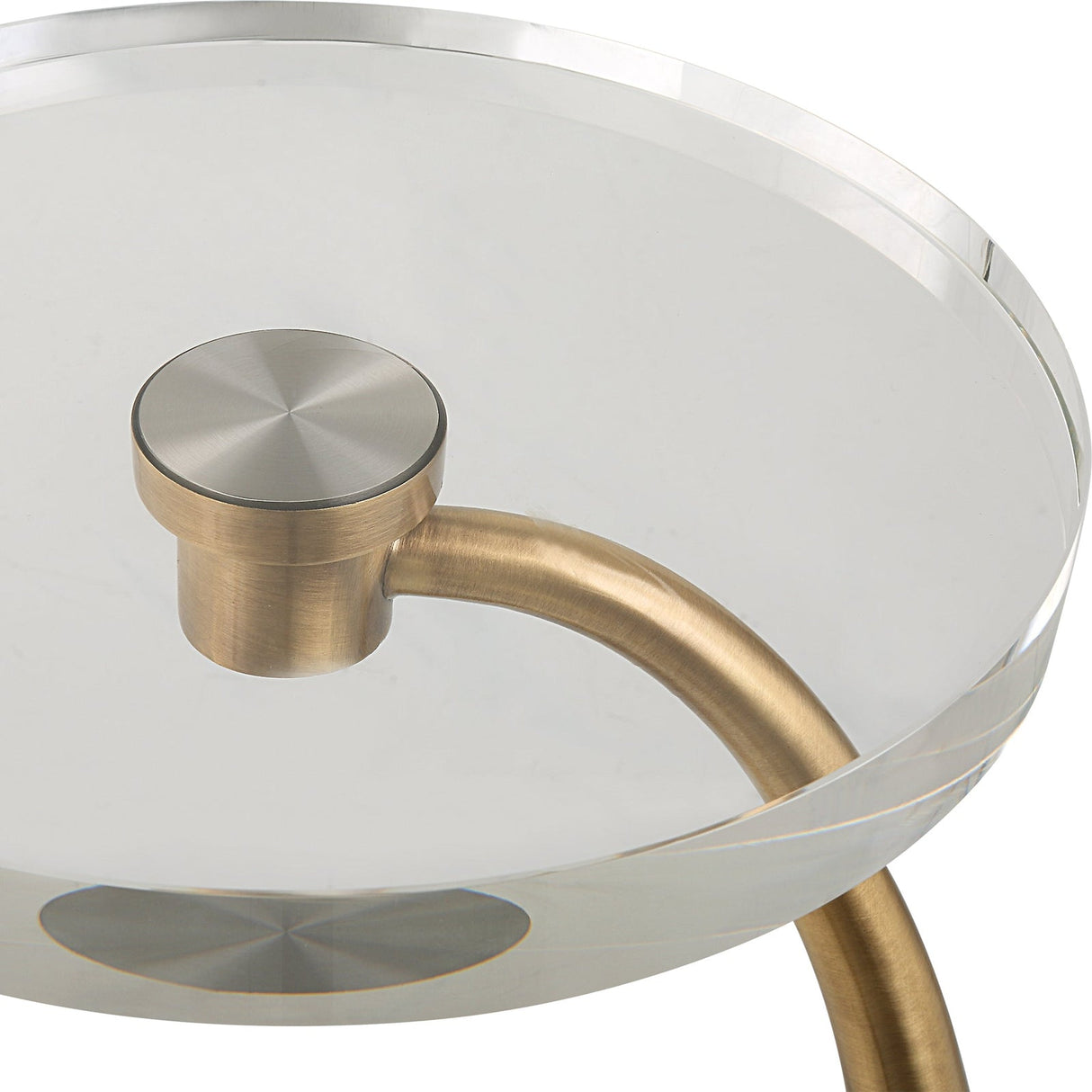 Uttermost Waveney Brass Drink Table - Home Elegance USA