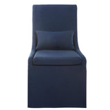 Uttermost Coley Denim Armless Chair - Home Elegance USA