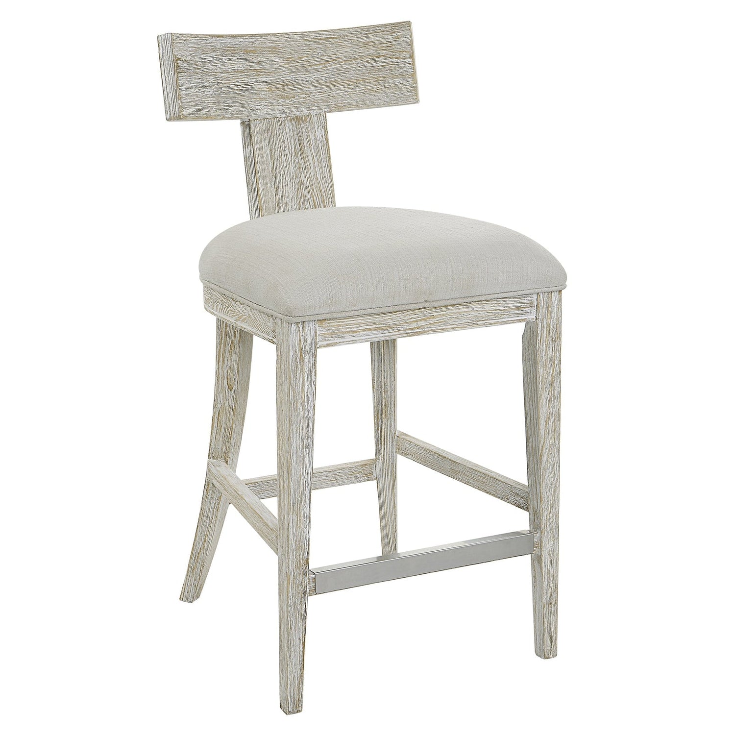Uttermost Idris White Counter Stool - Home Elegance USA