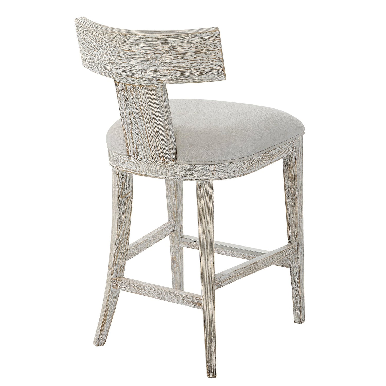 Uttermost Idris White Counter Stool - Home Elegance USA
